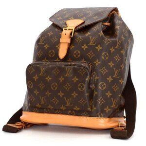 🔥EXTRA LARGE🔥 Authentic Louis Vuitton Monogram Montsouris GM Backpack Bag LV